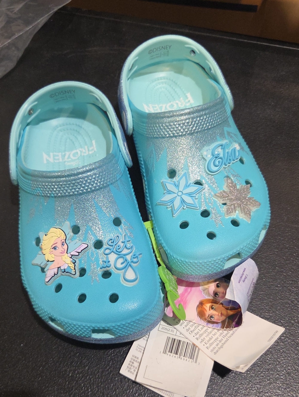 Disney Elsa Light Blue Kids Clog Sandals